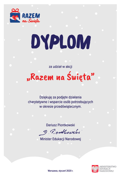 Akcja „Razem na Święta”.