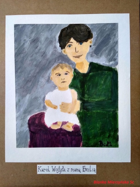 Wyniki szkolnego konkursu papieskiego.