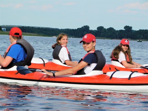 Spływ dookoła Jeziora Dominickiego.
