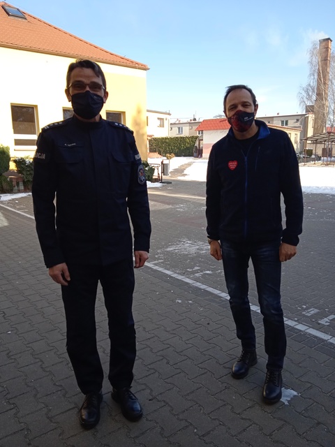 Wizyta Komendanta Miejskiego Policji w Lesznie