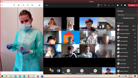 Spotkanie z pielęgniarką klasy 2B.