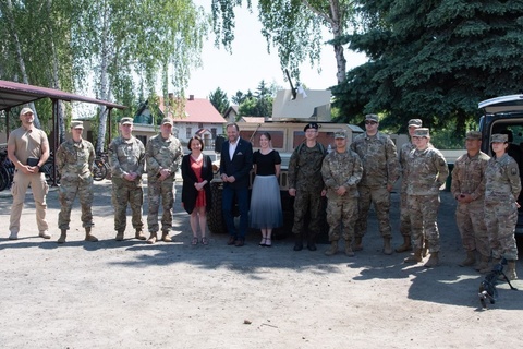 Wizyta żołnierzy amerykańskich.