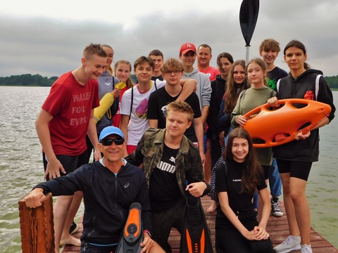 Czerwcowy spływ kajakowy po Jeziorze Dominickim