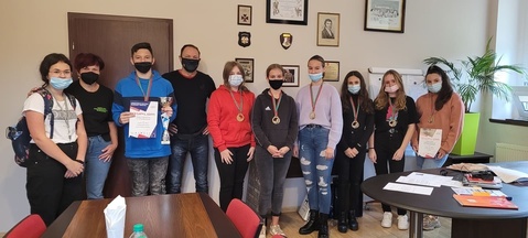 Spotkanie z dyrektorem szkoły z szachistami.