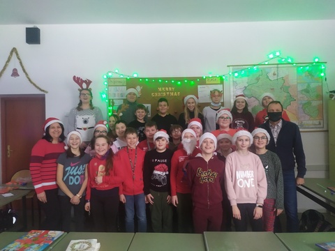 Mikołajki w klasie 5a.