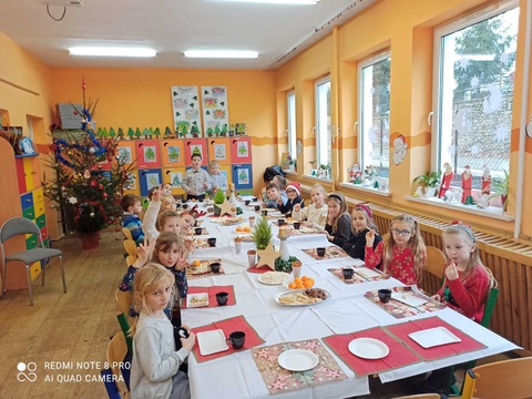 Spotkanie wigilijne klasa 1b.