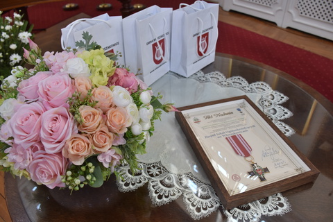 Kombatancki Krzyż Pamięci dla ZSO we Włoszakowicach.