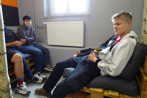 Otwarcie salki relaksu dla naszych uczniów.