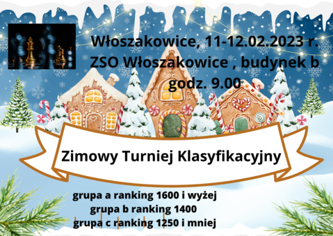 Zapraszamy na Zimowy Turniej Klasyfikacyjny.