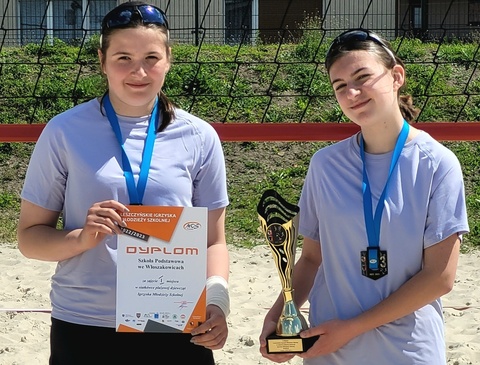 Wygrane zawody Mistrzostw Powiatu w siatkówce plażowej.