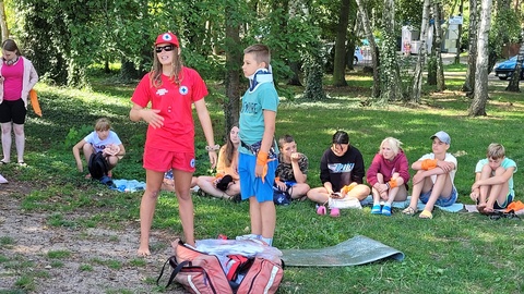 Nasza uczennica młodszą ratowniczką WOPR.