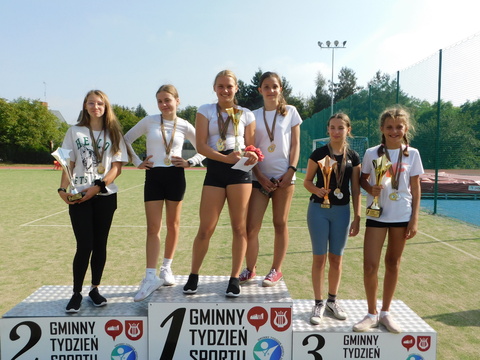 Mistrzowie Gminy w czwórboju lekkoatletycznym z SP we Włoszakowicach.