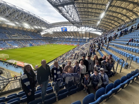Nasi uczniowie na stadionie Lecha