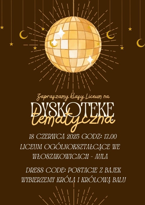 Zapraszamy na dyskotekę