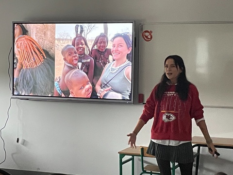 Spotkanie z podróżniczką, influencerką panią Sandrą Matuszewską.