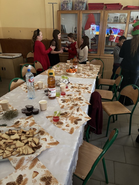 Wigilia klasowa w 4a