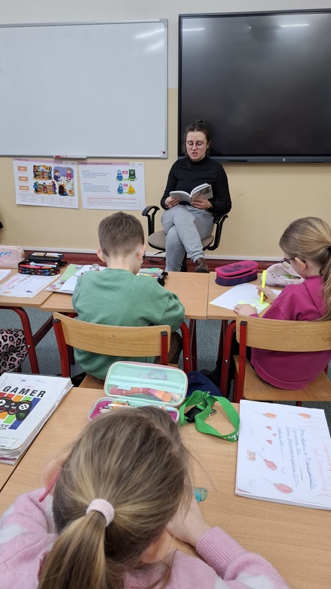 Spotkanie czytelnicze w 2b