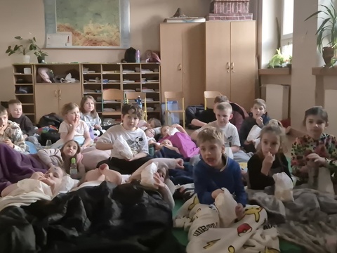  Wieczór filmowy w klasach 1a i 1c 