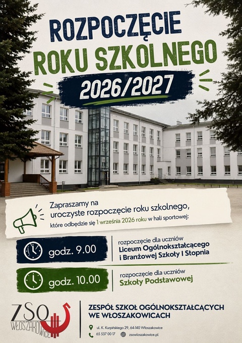 Rozpoczęcie roku szkolnego 2026/2027